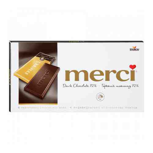 Шоколад Merci горький 72% 100 г арт. 3366678