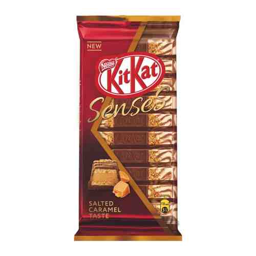 Шоколад KitKat Senses Salted Caramel Taste молочный и темный с хрустящей вафлей 110 г арт. 3517049