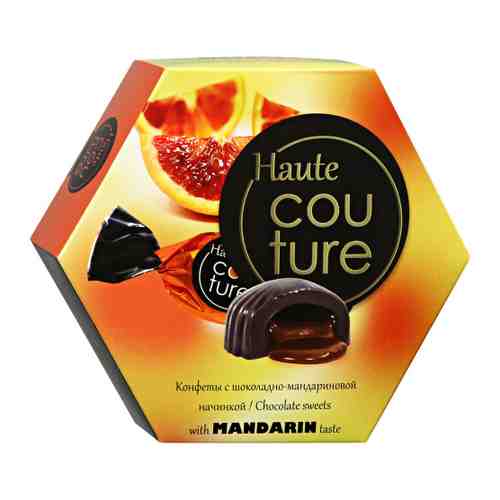 Конфеты Шоколадный кутюрье Haute Couture Шоколадные со вкусом мандарина 100 г арт. 3425263