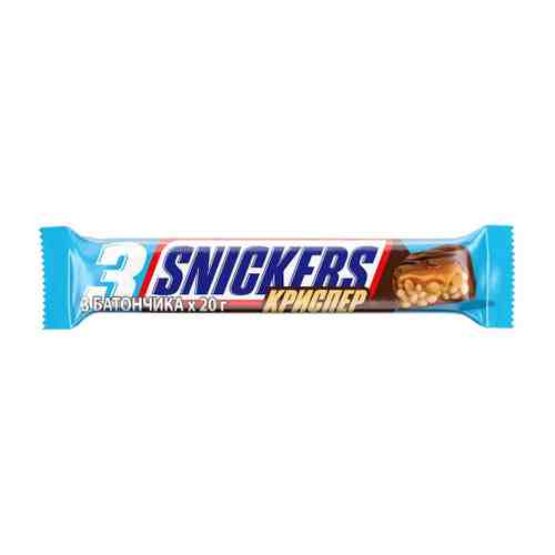 Батончик Snickers Crisper шоколадный 60 г арт. 3371558