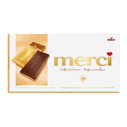 Шоколад Merci Молочный кофейный 100 г арт. 3410880