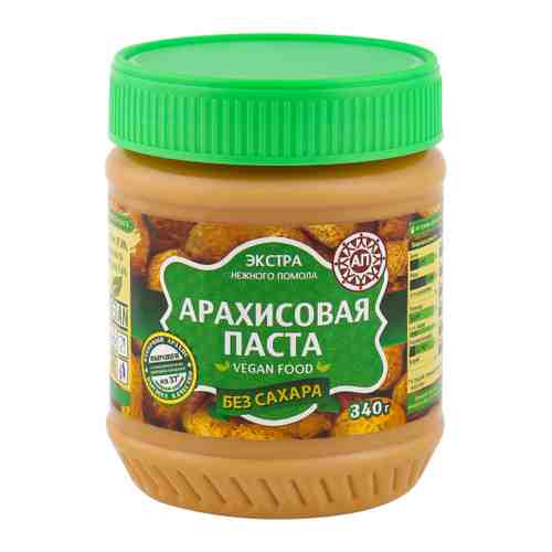 Паста Азбука Продуктов арахисовая без сахара 340 г арт. 3403729