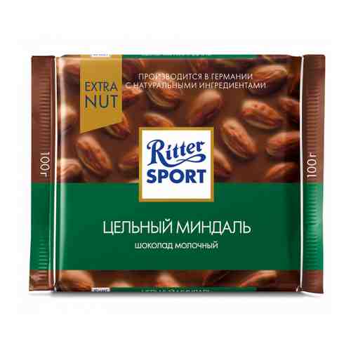 Шоколад Ritter Sport Цельный миндаль молочный 100 г арт. 3290534