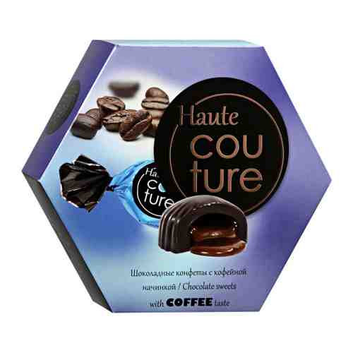 Конфеты Шоколадный кутюрье Haute Couture Шоколадные с шоколадно-кофейной начинкой 100 г арт. 3425264