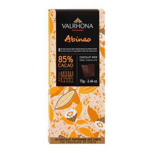 Шоколад Valrhona Абинао 85% какао 70 г арт. 3447768