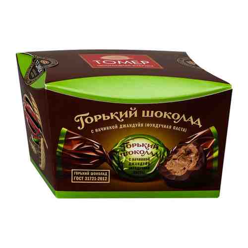 Конфеты ТОМЕР Горький шоколад с начинкой Джандуйя 150 г арт. 3481481