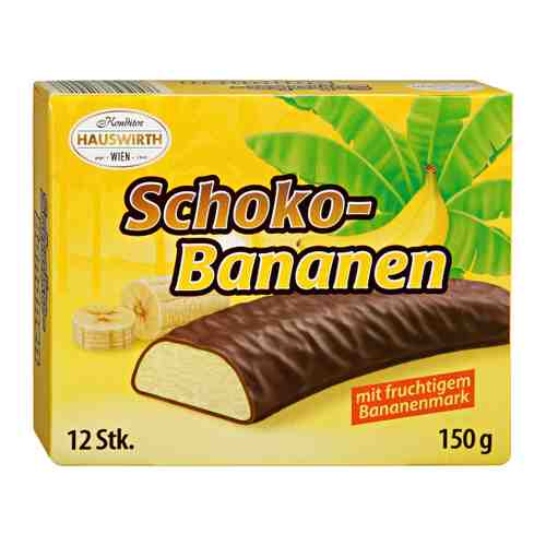 Суфле Hauswirth Шокобананы банановое в темном шоколаде 150 г арт. 3405769
