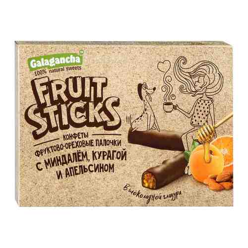 Конфеты Galagancha FruitSticks с курагой и миндалем в шоколадной глазури 175 г арт. 3402069