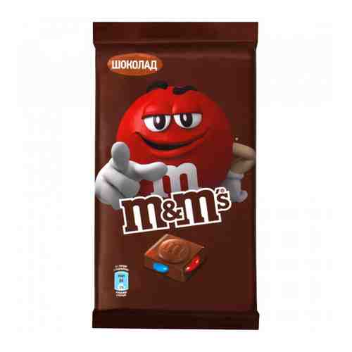 Шоколад M&M's молочный с разноцветным драже 125 г арт. 3371563