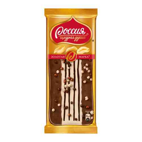 Шоколад Россия Золотая Марка Дуэт в молочном 85 г арт. 3358278