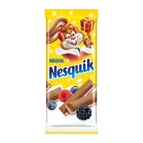 Шоколад Nesquik с молочной начинкой ягодами и злаками 100 г арт. 3461964