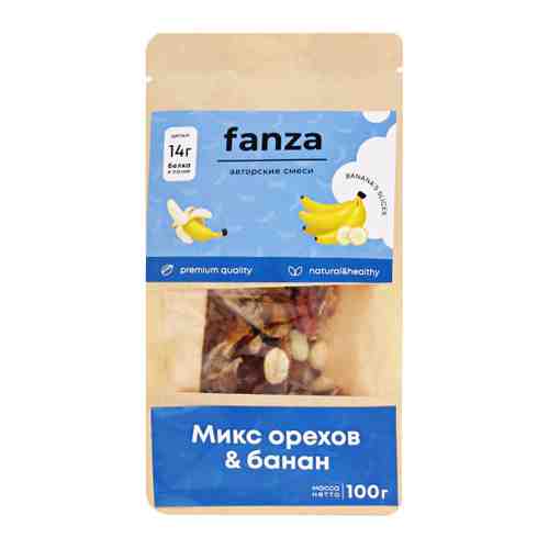 Смесь Fanza микс орехов с бананом 100 г арт. 3449502