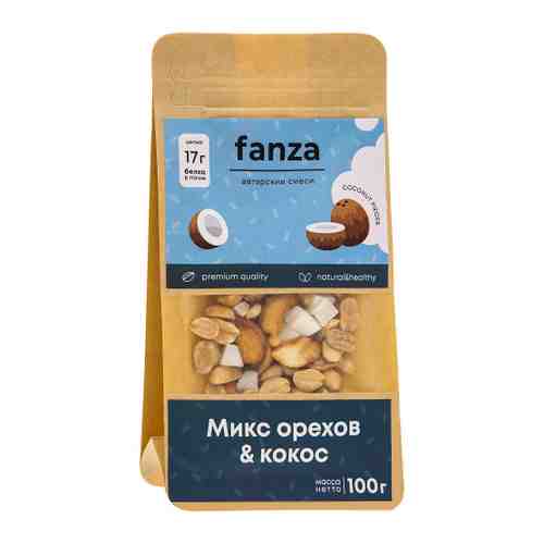 Смесь Fanza микс орехов с кокосом 100 г арт. 3449505