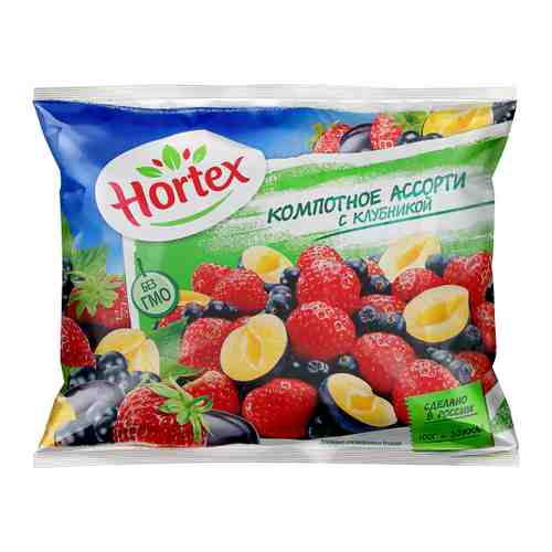 Смесь фруктово-ягодная Hortex с клубникой замороженная 300 г арт. 3397600