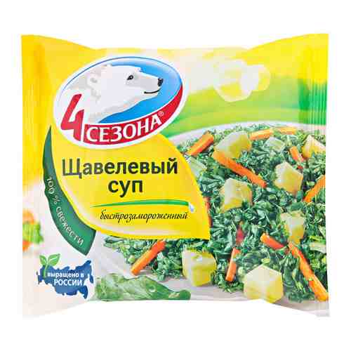 Смесь овощная 4 Cезона Щавелевый суп быстрозамороженный 400 г арт. 3052198