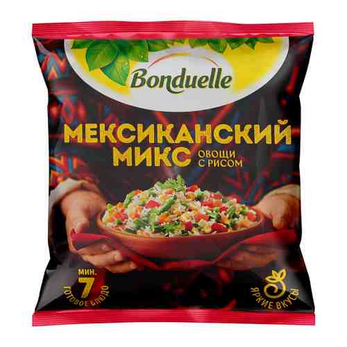 Смесь овощная Bonduelle Мексиканский микс с рисом для жарки замороженная 400 г арт. 3417423