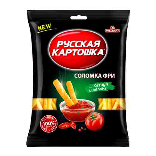 Снеки Русскарт Соломка фри со вкусом кетчупа и зелени 100 г арт. 3486107