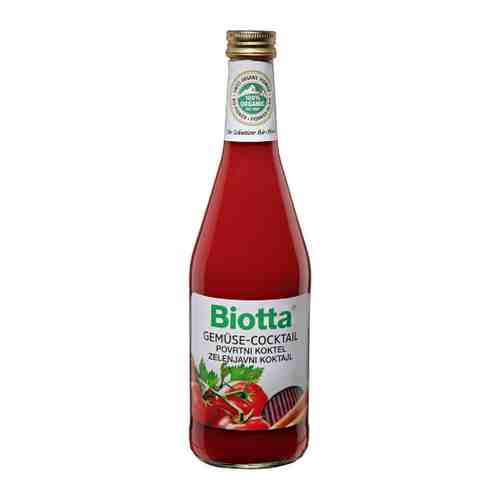 Сок Biotta Organic Мультиовощной с пряностями и морской солью прямого отжима 0.5 л арт. 3347756
