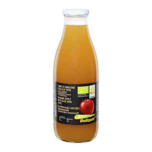 Сок Delizum Bio Apple & Aloe Juice Яблоко Алоэ вера 1 л арт. 3492692
