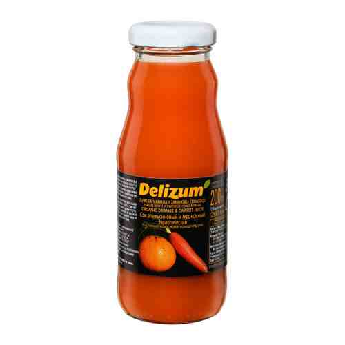 Сок Delizum Bio Carrot & Organge Juice Морковь Апельсин 0.2 л арт. 3492644