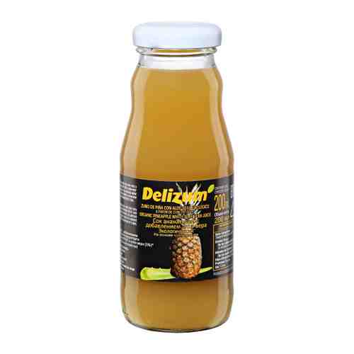 Сок Delizum Bio Pineapple & Aloe Juice Ананас Алоэ вера 0.2 л арт. 3492629