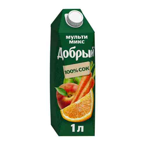 Сок Добрый Яблоко Апельсин Персик Морковь восстановленный с мякотью 1 л арт. 3365489