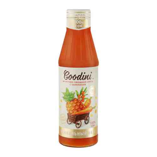 Сок Goodini Смесь фруктово-овощная с облепихой восстановленный с мякотью 0.75 л арт. 3480742