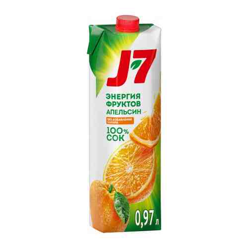Сок J7 Апельсин восстановленный с мякотью 0.97 л арт. 3055556