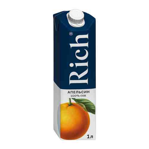 Сок Rich Апельсин 100% восстановленный с мякотью 1 л арт. 3085361