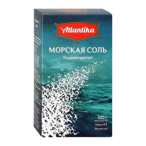 Соль Атлантика пищевая морская крупная 500 г арт. 3187368