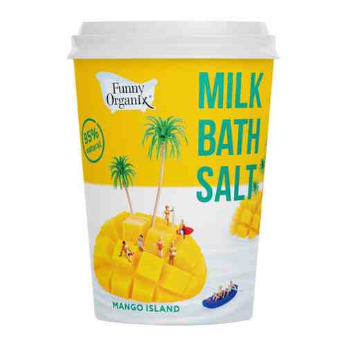 Соль для ванн Funny Organix молочная mango island 500 г арт. 3515321