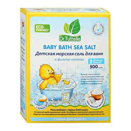 Соль морская для ванн детская Dr.Tuttelle Натуральная 500 г арт. 3445710