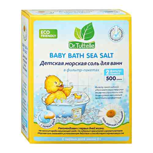 Соль морская для ванн детская Dr.Tuttelle с Ромашкой 500 г арт. 3445762