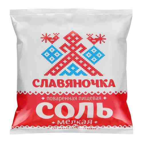 Соль Славяна пищевая поваренная самосадочная йодированная мелкая 1 кг арт. 3239893