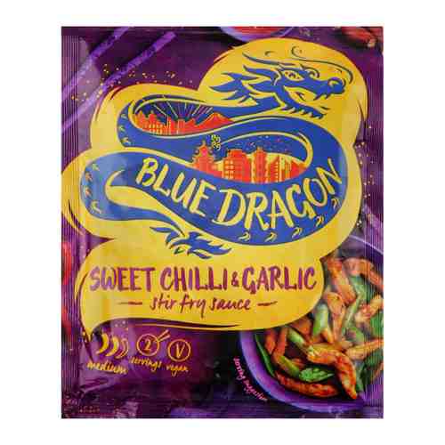 Соус Blue Dragon стир-фрай с чесноком и сладким чили 120 г арт. 3344828