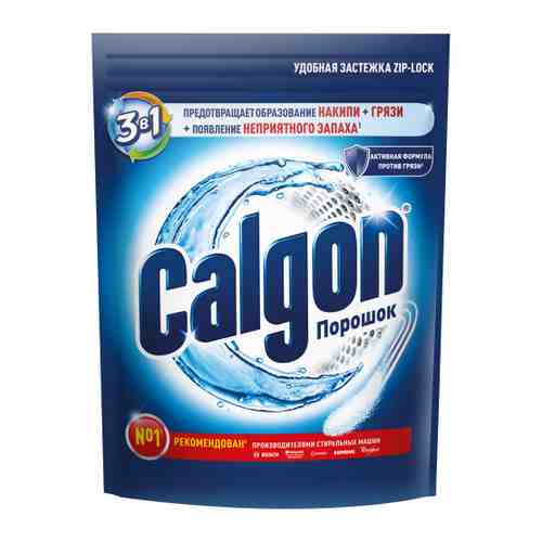 Средство Calgon 3 в 1 для смягчения воды и предотвращения образования известкового налета порошкообразное 1.5 кг арт. 3507640