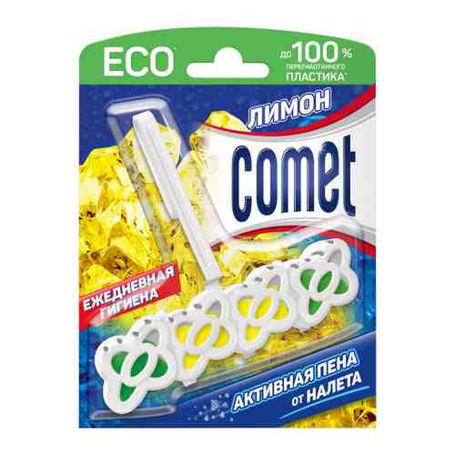 Средство чистящее для унитаза Comet Лимон 5 в 1 подвесной блок 48 г арт. 3397911