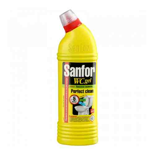 Средство чистящее для ванной и кухни Sanfor WC Лимонная свежесть гель 750 г арт. 3286865