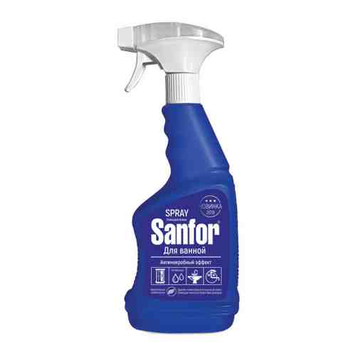 Средство чистящее для ванной Sanfor антимикробный эффект спрей 750 мл арт. 3390615