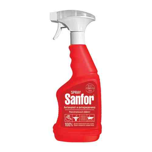 Средство чистящее для ванной Sanfor для удаления известкового налета и ржавчины спрей 750 мл арт. 3390616