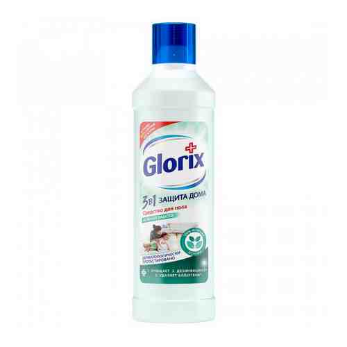 Средство для мытья пола Glorix Защита дома 3 в 1 Нежная забота жидкое 1 л арт. 3354731