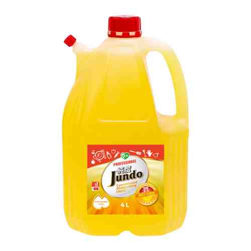Средство для мытья посуды и детских принадлежностей Jundo с ароматом сочного лимона с гиалуроновой кислотой 4 л арт. 3413600