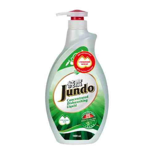 Средство для мытья посуды Jundo с ароматом зеленого чая и мяты гель 1 л арт. 3371912