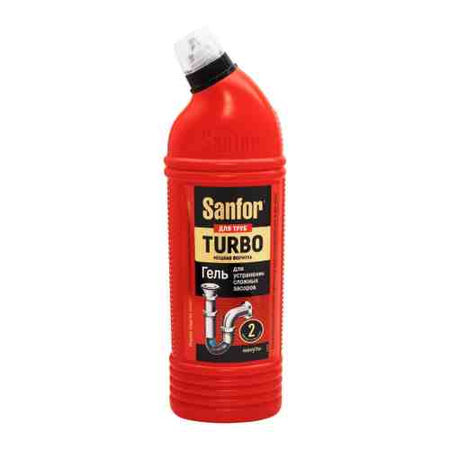 Средство для очистки канализационных труб Sanfor Turbo 750 г арт. 3447653