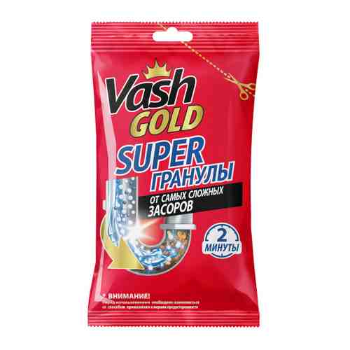Средство для прочистки труб Vash Gold Super в гранулах 70 г арт. 3521121