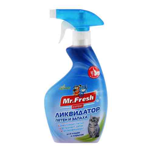 Средство Mr.Fresh Expert 3 в 1 ликвидатор пятен и запаха для кошек 500 мл арт. 3452605