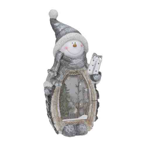 Статуэтка Koopman снеговик в шапке с подсветкой 330х170х645 мм арт. 3505611