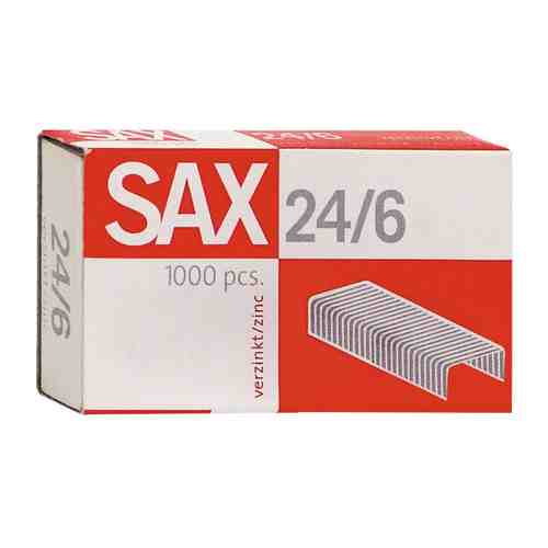 Скобы для степлера Sax N24/6 оцинкованные (1000 штук) арт. 3505774