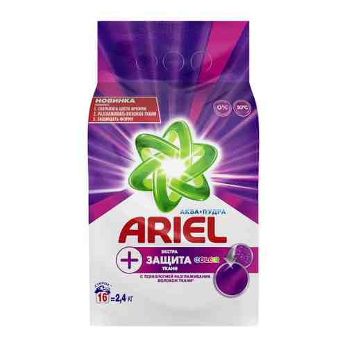 Стиральный порошок Ariel Экстра защита ткани и цвета 2.4 кг арт. 3508611