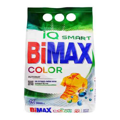 Стиральный порошок Bimax Color для цветного белья автомат 3 кг арт. 3286186